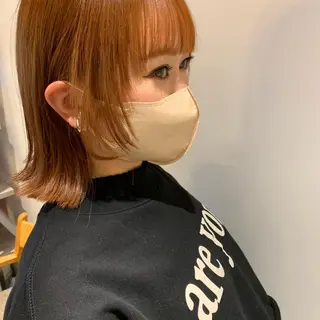 ミディアム カラー パーマ 似合わせ美髪ヘア✨ 天王寺．阿倍野🌈のヘアスタイル