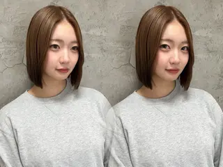 ショート カラー ayaka🫧 梅田ダブルカラーのヘアスタイル