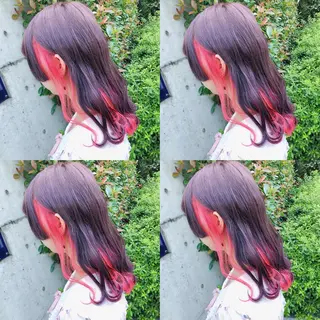 ロング カラー ヘアアレンジ メンズ キッズ 💟Chloe原宿店 🩶ハイトーンのヘアスタイル