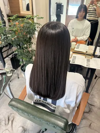 ロング オリーブ🫒レイヤー /平尾/りの‎🤍のヘアスタイル