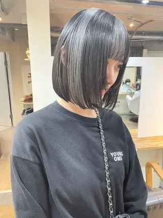 ショート カラー ヘアアレンジ 丸山渉/表参道 レイヤーボブのヘアスタイル