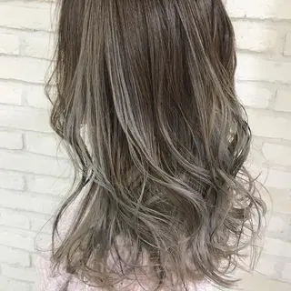 セミロング カラー 横浜🍒ルーツカラー エクステ/RIEのヘアスタイル