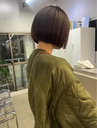 ショート 似合わせボブ🤍 女性らしさのあるヘアのヘアスタイル