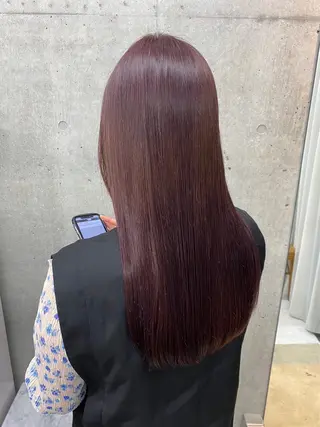 ロング カラー HANAME 原宿美容室のヘアスタイル