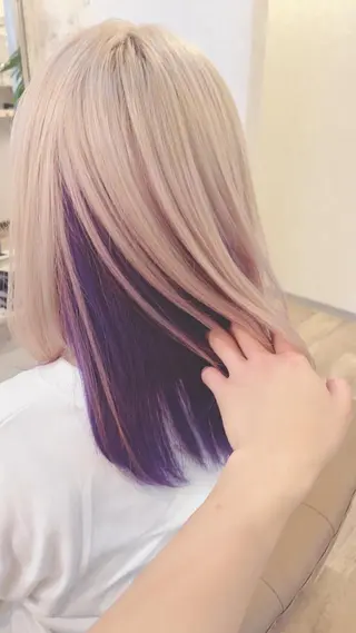 ミディアム カラー 【DECIDE L.A.W】氏原　将のヘアスタイル