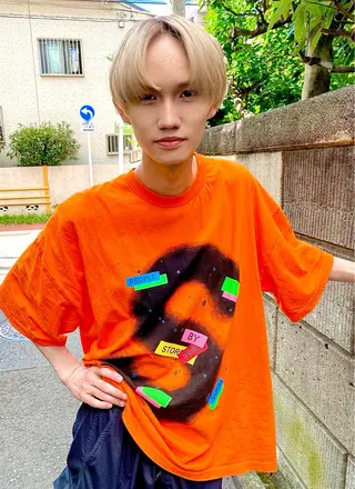 ショート カラー メンズ 大人可愛いレイヤー 大田のヘアスタイル