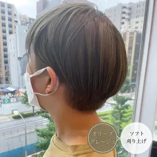 ショート カラー アンブレラカラー💫 フェイスフレーミングのヘアスタイル