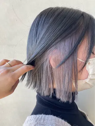 ショート カラー cyan sayaのヘアスタイル