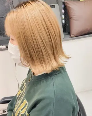 ミディアム カラー 竹内啓太 ボブのヘアスタイル