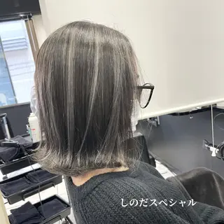 ミディアム カラー 🦖店長🦖pino #しのだスペシャルのヘアスタイル
