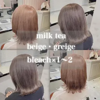 セミロング カラー ヘアアレンジ 💖艶と似合わせ💖 カラーカット💖のヘアスタイル