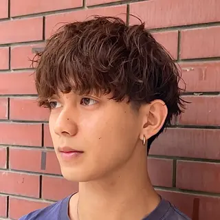 ミディアム パーマ メンズ 【柏メンズパーマ職人 】店長 KAZUMAのヘアスタイル