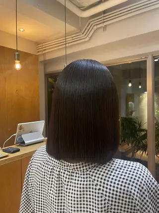 ミディアム 艶カラー/縮毛矯正 🩰chihiroのヘアスタイル