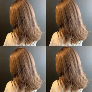 ミディアム カラー ✨縮毛矯正✖︎顔周り レイヤー✨ナカムラのヘアスタイル