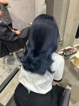 セミロング カラー 本場韓国ヘア特化 아이비/Aibiのヘアスタイル