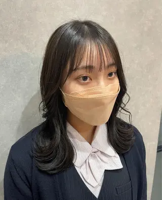 ミディアム カラー 一ノ瀬 暁のヘアスタイル