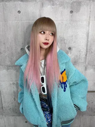 ロング カラー SHURI❤️🔥 中/韓mix ♡のヘアスタイル