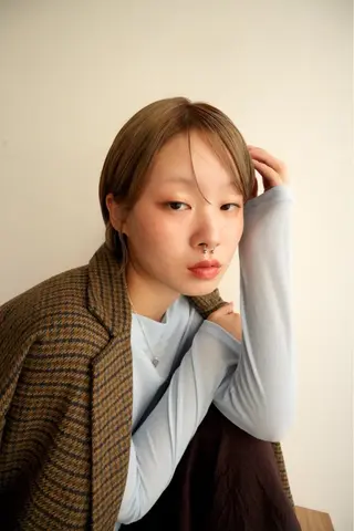 ショート ヘアアレンジ NAVY/ Miharuのヘアスタイル