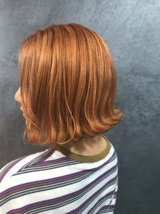 ミディアム カラー ヘアアレンジ メンズ キッズ ネイル マツエク・マツパ 透明感カラー🤎 ゆりのヘアスタイル