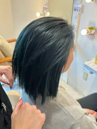 ミディアム カラー 畑中 夢のヘアスタイル