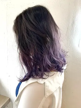 ミディアム カラー ヘアアレンジ WATARU🔥／ 外国人風ハイライトのヘアスタイル