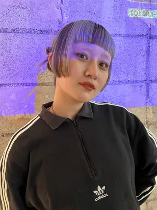 ミディアム カラー 圧倒的デザイン力 店長🎨RENAのヘアスタイル