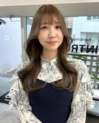 ミディアム カラー 韓国ヘア 店長NEGIのヘアスタイル