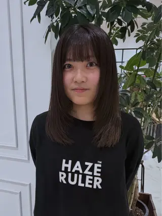 ミディアム 藤村 雄大のヘアスタイル
