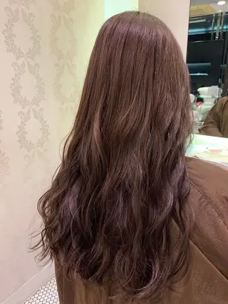 セミロング カラー 春日 力のヘアスタイル