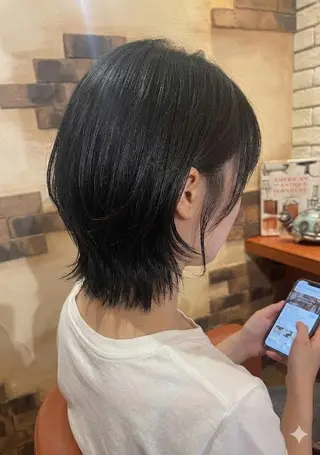 ミディアム カラー flencia 丸 和博｜カットのヘアスタイル