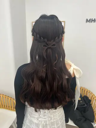 ヘアアレンジ アレンジ/ブラウン カラー HARU🕯のヘアスタイル