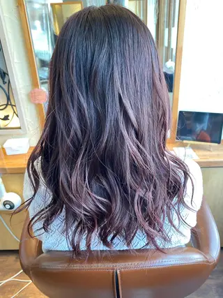 セミロング カラー パーマ ヘアアレンジ メンズ キッズ ネイル マツエク・マツパ 🌈髪質改善・美髪矯 正・平野瀬乃🌈のヘアスタイル