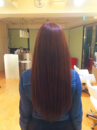 ロング カラー タジマ ヤスヒサのヘアスタイル