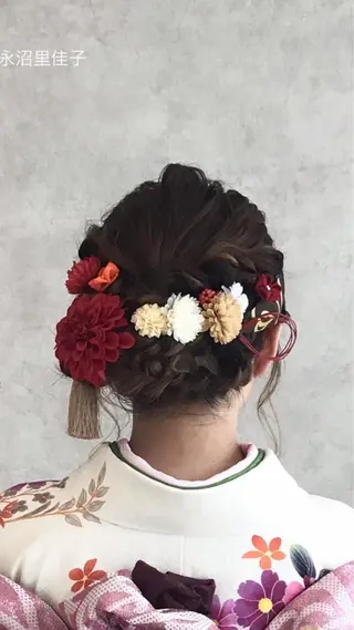 ヘアアレンジ 林 エリのヘアスタイル