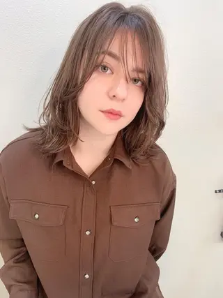 ミディアム カラー 髪質改善☆ 縮毛矯正miyuのヘアスタイル