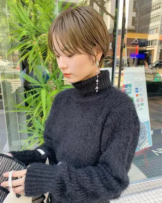 ショート カラー route南堀江所属・✂️ボブの神様 北村涼✂️のヘアスタイル