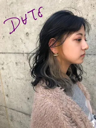 セミロング カラー パーマ ヘアアレンジ メンズ キッズ ネイル マツエク・マツパ レイヤー/顔周り 韓国ヘア森田和貴のヘアスタイル