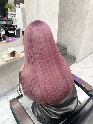 ロング 🦋ハイトーン🦋 石山 希理🦋のヘアスタイル