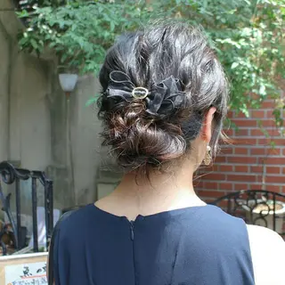 ヘアアレンジ クニモトハルナ ボブ/柔らかカラーのヘアスタイル