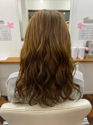 ロング カラー Kazaoka Saraのヘアスタイル
