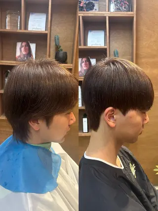 ショート パーマ メンズ メンズパーマ✨️村越 雄斗のヘアスタイル