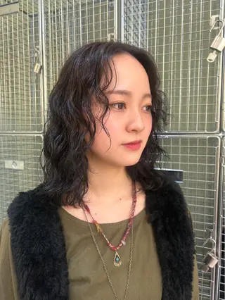 ミディアム カットモデル募集 トモカのヘアスタイル