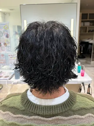 パーマ メンズ 🌼丸みボブ🌼 ショート　柏木結太のヘアスタイル