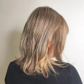ミディアム カラー 柴田 祐輔のヘアスタイル