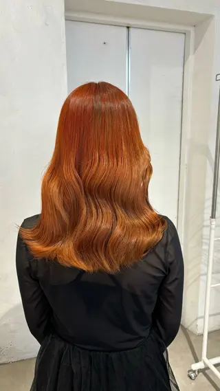セミロング カラー ガーリーネイル hiroka🩰🎀のネイルデザイン