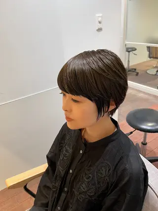 ショート カラー マンツーマン 縮毛矯正/マユコのヘアスタイル
