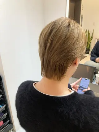 メンズ ✨色持ちの良い艶 カラー✨蟹江真世のヘアスタイル