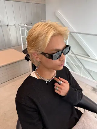 ショート カラー ヘアアレンジ メンズ みっちー/ブリーチカ ラー/似合わせカラーのヘアスタイル