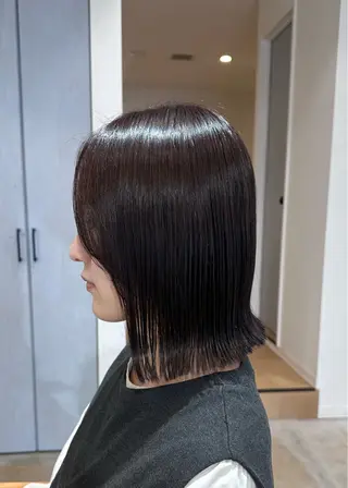ミディアム 髪質改善・ クロスパーマ◎倉澤のヘアスタイル