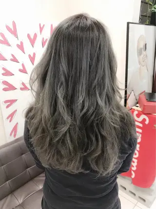 ミディアム カラー パーマ ヘアアレンジ メンズ 神山 昌子のヘアスタイル